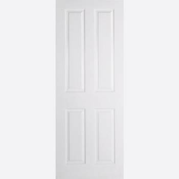 White Textured 4 Panel Fire Door