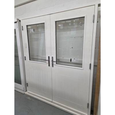 Hardwood Sapele Door and Frame External Doorset Pre-hung Whi...