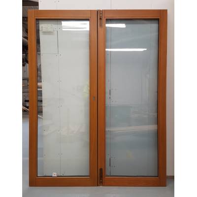 Wooden Timber Oak French Doors External Glazed Pair Finished...