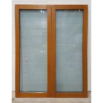 1542x1974mm Oak Finished French Doors JWD03