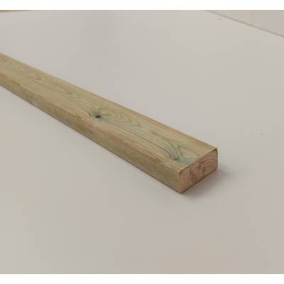 Treated Timber Landscape Laths Battens Rounded Corner 50x25m...