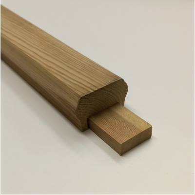 Timber Wood Decking Handrail Baserail Garden Wooden 2.4m 69x...