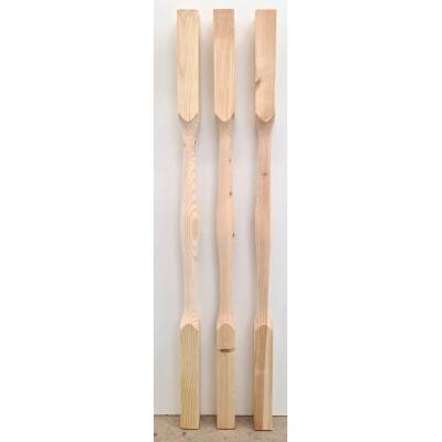 Modern Pine Softwood 41mm Stair Spindle 845mm Wooden Timber ...