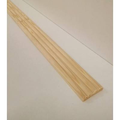 Reeded softwood decorative trim moulding 34x6mm 2.4m beading...