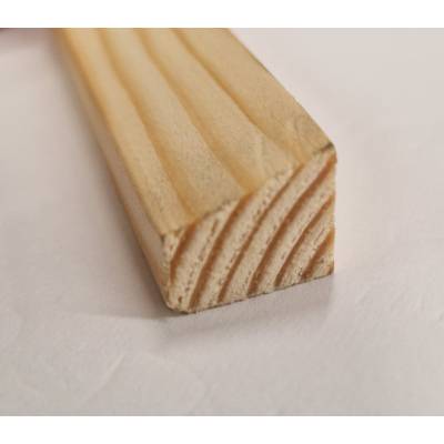 Wedge bead pine decorative trim moulding 15x12mm 2.4m wooden...