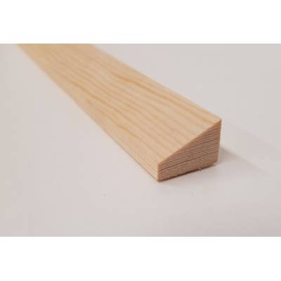 Wedge bead pine decorative trim moulding 21x15mm 2.4m wooden...