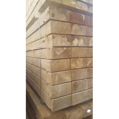 Treated Timber Sawn Post Railway Sleeper Garden Bed 245x120m...