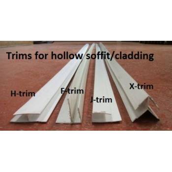 2.4m Trims for hollow soffit/cladding