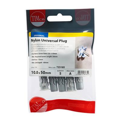 Nylon Universal Plugs 10.0 x 50...