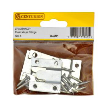 36 x 35mm ZP Flush Mount Fittings (Pack of 4)
