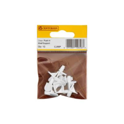Clear Push In Shelf Support (Pack of 10)...