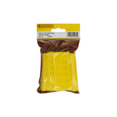 Interlocking Tapered Wedges, 2-4mm Taper, 28mm x 80mm plasti...