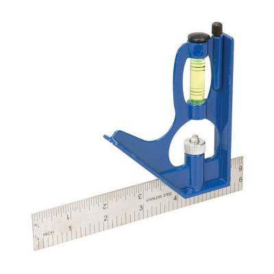 Combination Square 150mm  Scale Level Adjustable Edge...
