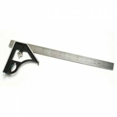Combination Square 12inch Scale Level Adjustable Edge...