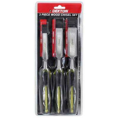 Wood Chisel Steel Bevel Edge Blades 3 Pack Set 13mm 19mm 25m...