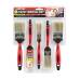 5PC Pro Paint Brush Set Sure Grip Handle