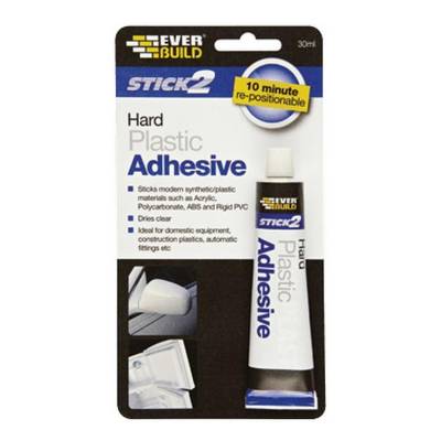 Everbuild Stick2 Hard Plastic Adhesive 30ml Glue...