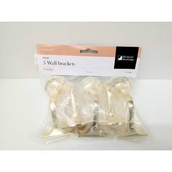 Brass Bracket 5 Pack