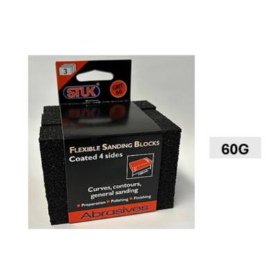 Sponge Flexi Sanding Block 60G Sand Paper x3 Pack...
