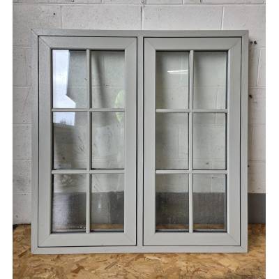 uPVC Georgian Style Flush Plastic Window Plain Casement Glaz...