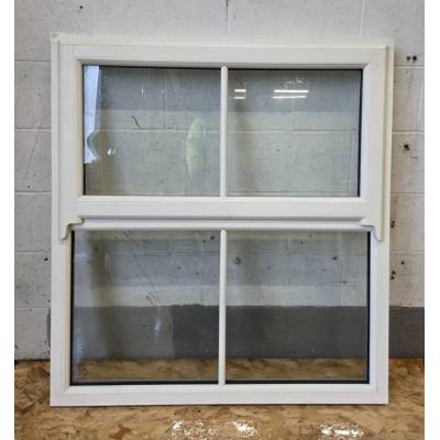 uPVC Plastic Mock Sash Window Plain Casement Glazed 1100x120...