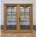 Plastic Oak Grain Casement Window 1200x1200mm DD38