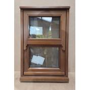 Wooden Timber Mock Sash Window Solid Sapele Hardwood Casement 600x900mm DD12