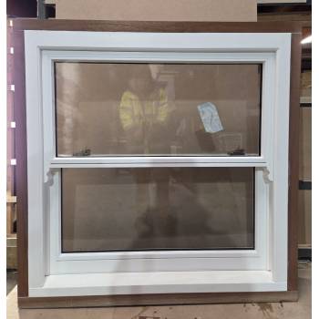 Sapele Sliding Sash Window 1300x1300mm DD21