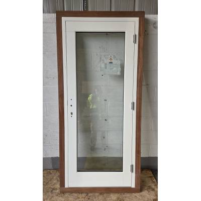 Sapele Hardwood Solid Door Frame Patt 10 Glazed 1040x2240mm ...