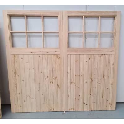 Made to Measure Apertured Garage Doors Pair - Width (MM):  -...