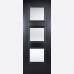 Black Primed Amsterdam Glazed 3L Internal Door 