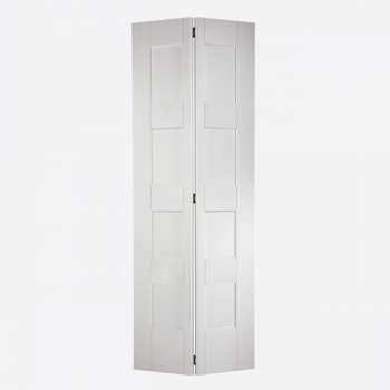 White Shaker 4 Panel Bi-Fold