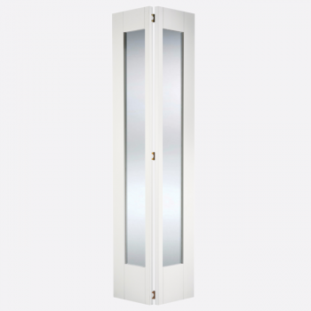 White Shaker Glazed Bi-Fold