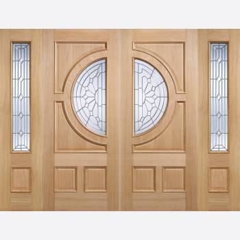 Oak Empress External Clear Glazed Door 