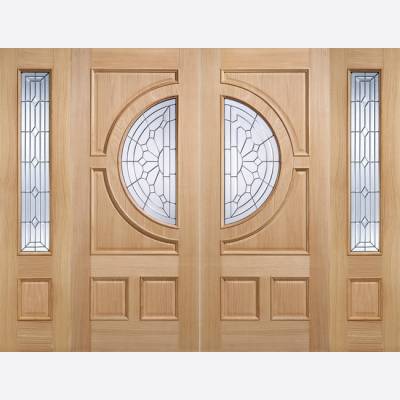 Oak Empress External Clear Glazed Door Wooden Timber - Door ...