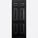 Pre Finished GRP Colonial 6 Panel Black External 
