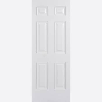 Pre Finished GRP Colonial 6 Panel White External 