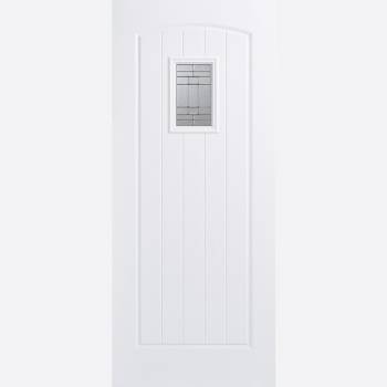 Pre Finished GRP White Cottage Glazed External 