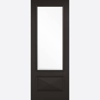 Black Primed Knightsbridge Glazed Internal Door 