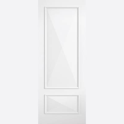 Primed Knightsbridge Glazed White Solid Internal Door  - Doo...