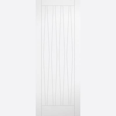 Costa Rica White Primed Internal Door Wooden Timber - Door S...