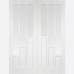 White Primed Coventry Glazed French Door Pair 