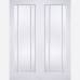 White Primed Lincoln Glazed Internal French Doors