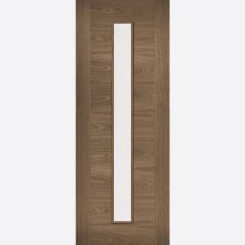 Pre-finished Walnut Sofia Glazed Internal Door