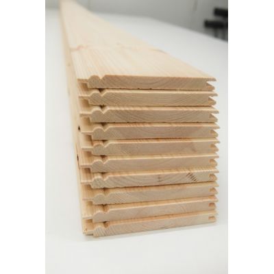 Matchboard Pine Timber Beaded 10 pack Cladding Wooden Wainsc...