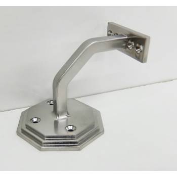 Octagonal Brushed Nickel Bracket