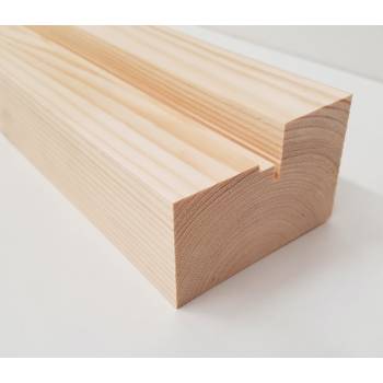 Softwood French Door Pair Frame with Black Seals