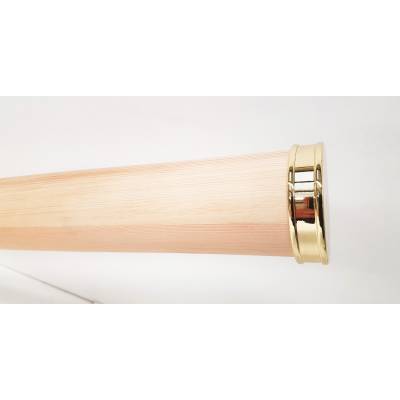 Brass Effect Metal Stair End Cap 54mm Round Handrail Mopstic...