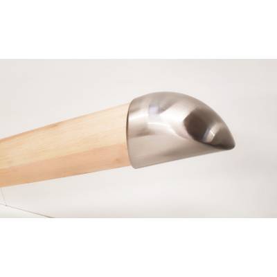 Fusion End Cap Brushed Nickel Stair 54mm Round Mopstick Hand...