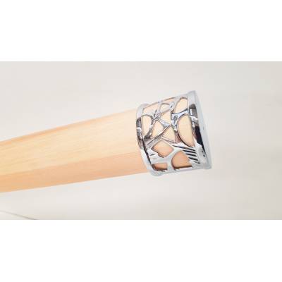 Chrome Silver Effect Stair End Cap 54mm Round Handrail Mopst...